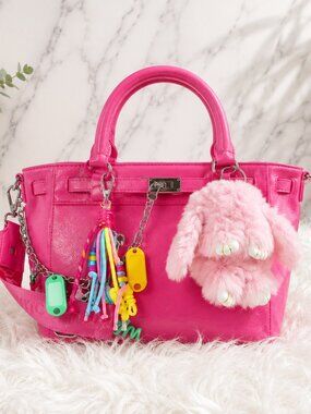 💖 Madden NYC Hot Pink Satchel Crossbody Handbag ✨